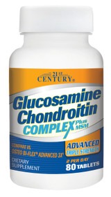 21st Century Glucosamine Chondroitin Complex Plus MSM Advanced Triple Strength Tablets - 80 ct