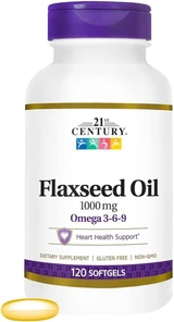21st Century Flaxseed Oil 1000 mg - 120 Softgels