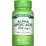 Nature's Truth Alpha Lipoic Acid 300 mg Plus Biotin Optimizer Quick Release Capsules - 60 ct