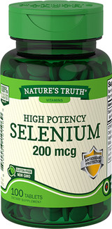 Nature's Truth High Potency Selenium 200 mcg Tablets - 100 ct