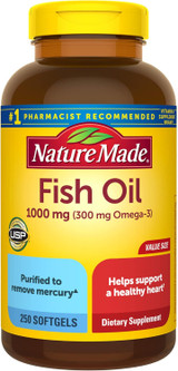 Nature Made Fish Oil 1000 mg - 250 Softgels