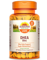 Sundown Naturals DHEA 50 mg Tablets - 60 ct