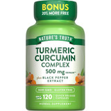 Nature's Truth Turmeric Curcumin Complex 500 mg Plus Black Pepper Extract - 120 Quick Release Capsules
