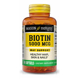 Mason Natural Super Biotin 5000 mcg - 60 Softgels