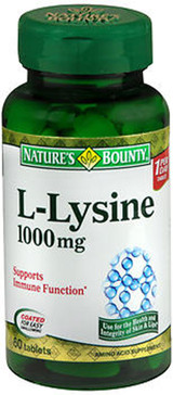 Nature's Bounty L-Lysine 1000 mg - 60 Tablets