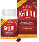 21st Century Krill Oil 300 mg - 60 Softgels