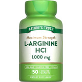 Nature's Truth Maximum Strength L-Arginine HCL 1000 mg Coated Caplets - 50 ct