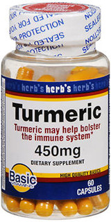 Basic Vitamins Turmeric 450 mg Capsules - 60 ct