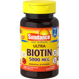 Sundance Vitamins Ultra Biotin 5000 mcg - 30 Tablets