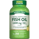 Nature's Truth Natural Lemon Flavor Fish Oil 1200 mg Quick Release Softgels - 250 Softgels