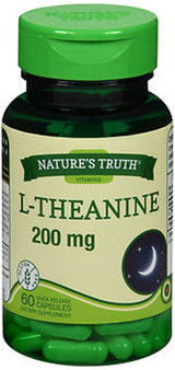 Nature's Truth L-Theanine 200 mg Dietary Supplement Capsules - 60 ct
