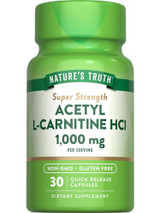 Nature's Truth Acetyl L Carnitine HCL 1000 mg - 30 Quick Release Capsules