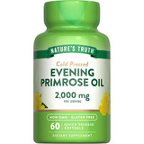 Nature's Truth Cold Pressed Evening Primrose Oil 1000 mg Quick Release Softgels - 60 ct