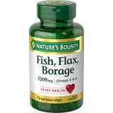 Nature's Bounty Fish Flax Borage 1200 mg Softgels -60 ct