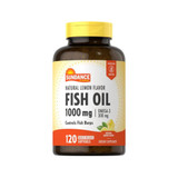 Sundance Fish Oil 1000 mg Natural Lemon Flavor - 120 Quick Release Softgels
