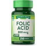 Nature's Truth Folic Acid 800 mcg Tablets - 250 Tablets