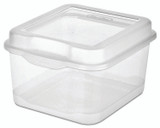 Storage Box Flip Top Tote - Clear