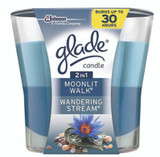 Glade 2-in-1 Candle Air Freshener - MoonlitWalk & Stream, 3.4 oz