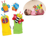 Lamaze Garden Bugs Foot Finder & Wrist Rattle Set - 4 pc