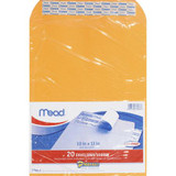 Mead Kraft Press-it-Seal Envelope - 10 x 13", Brown Kraft 20 ct