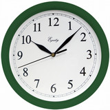 Wall Clock - 10", Hunter Green