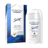 Secret Clinical Strength Antiperspirant/Deodorant Smooth Solid Light and Fresh Scent - 1.6 oz