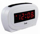 LED Alarm Clock - White