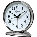 Wind Up Alarm Clock - Silver