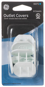 Outlet Covers - White, 8 pk