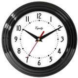 Wall Clock - Black, 8"