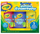 Washable Bold Fingerpaints - Primary Colors - 3 ct