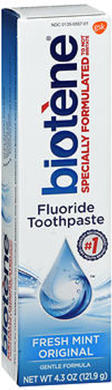 Biotene Dry Mouth Toothpaste Fresh Mint Original - 4.3 oz
