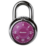 Padlock Combination Lock w/Colored Dial - Asst, 1 7/8"