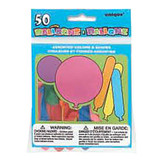 Party Balloons - Asst, 50 ct