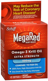 Schiff MegaRed Omega-3 Krill Oil Extra Strength 500mg Softgels - 40 ct