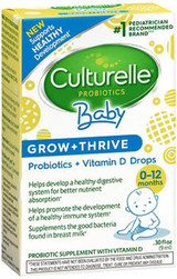 Culturelle Baby Grow + Thrive Probiotics + Vitamin D Drops - .03 oz