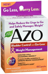 Azo Bladder Control with Go-Less & Weight Management Dietary Supplement Capsules - 48 ct