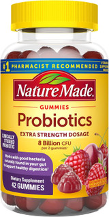 Nature Made Digestive Probiotic Ultra-Strength, Raspberry & Cherry Gummy - 42 ct