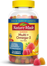 Nature Made Multi for Him + Omega-3, Lemon, Orange & Strawberry Adult Gummies - 150 ct