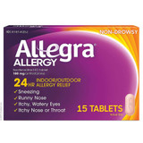 Allegra Allergy 180 mg Tablets 24 Hour - 15 Ct.