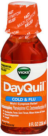 Vicks DayQuil Cold & Flu Liquid - 8 oz