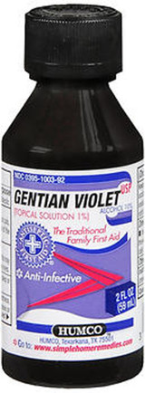 Humco Gentian Violet Topical Solution 1% USP - 2 oz
