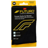 Futuro Revitalizing Trouser Socks for Women Medium Black Moderate - 1 Pair