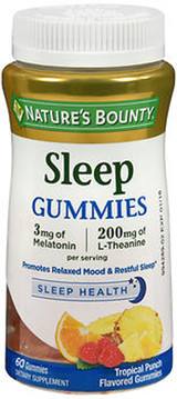 Nature's Bounty Sleep Gummies Topical Punch Flavored - 60 ct