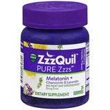 ZzzQuil Pure Zzzs Melatonin + Chamomile & Lavender Gummies Wildberry Vanilla Flavor - 24 ct