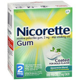 Nicorette Gum 2 mg Spearmint Burst with a Hint of Chamomile - 100 ct