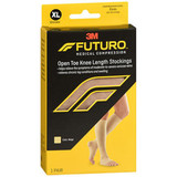 Futuro Therapeutic Open Toe Knee Length Stockings Firm XLarge Beige