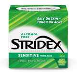 Stridex Daily Care Sensitive Acne Medication Pads - 55 ct
