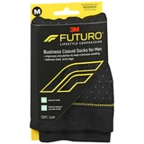 Futuro Lifestyle Compression Business Casual Socks for Men Moderate Medium Black 71045EN