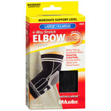 Mueller 4-Way Stretch Elbow Support Moderate Support Black Large/X-Large 6334 - 1 ea.